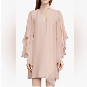 Bcbg 100% silk bare pink dress